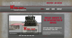 Desktop Screenshot of h2precast.com