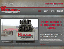 Tablet Screenshot of h2precast.com